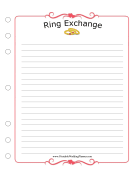 Wedding Planner Ring Exchange