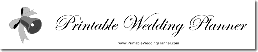 Printable Wedding Planners