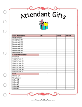 Attendant Gifts