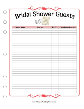 Bridal Shower Guests