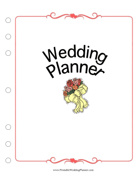 Wedding Planner Cover Page
