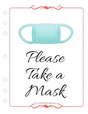 Wedding Planner Mask Distribution