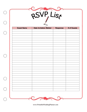 RSVP List