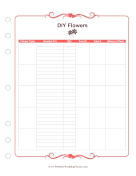 DIY Flowers wedding planners