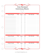 Vow Renewal Ceremony Music wedding planners